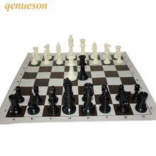 International Standard Chess Game Set Competition King 97mm Large Plastic Chess Set with Chessboard 4 queen Board Games qenueson International Standard Chess Game Set Competition King 97mm Large Plastic Chess Set with Chessboard 4 queen Board Games qenueson