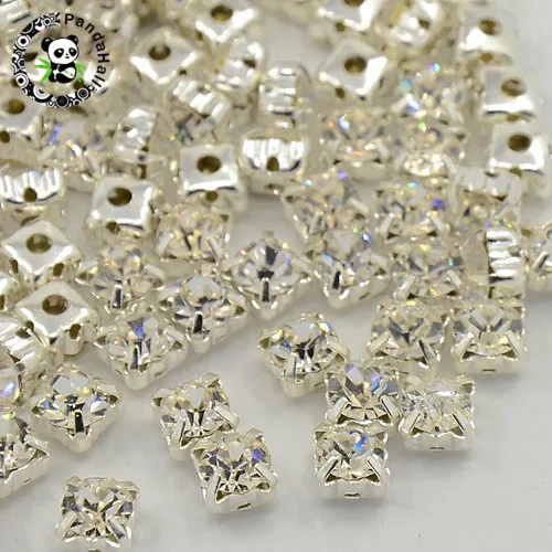 Aliexpress.com : Buy 50pcs Crystal Square Brass Grade A Rhinestone