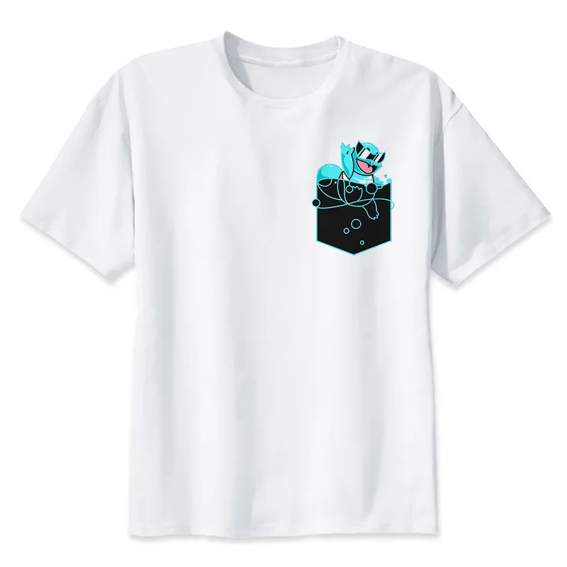 Мужская футболка Pokemon Go, модные топы с Пикачу, футболки с принтом «Пикачу в доспехах Тора», хипстерские футболки с коротким рукавом и комиксами - Цвет: 36