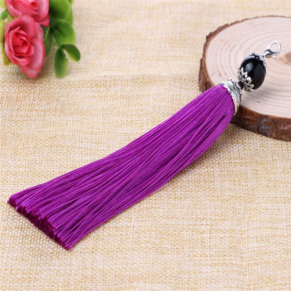 Purple 5 шт. бахромой повесить украшение DIY для пошива швейных изделий поставки Ленточки Craft художественных промыслов ручной работы район кисточки для занавески - Цвет: Purple