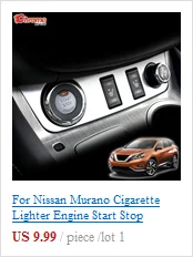 Для Nissan Murano прикуриватель двигатель старт стоп переключатель панель хромированная крышка отделка рамка стикер