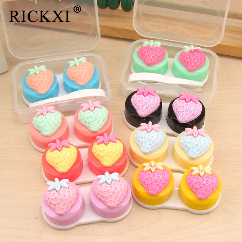 

Random Color 1piece2017 Fashion Best Transparent Pocket Plastic Contact Lens Case Travel Kit Easy Take Container Holder Hot sale