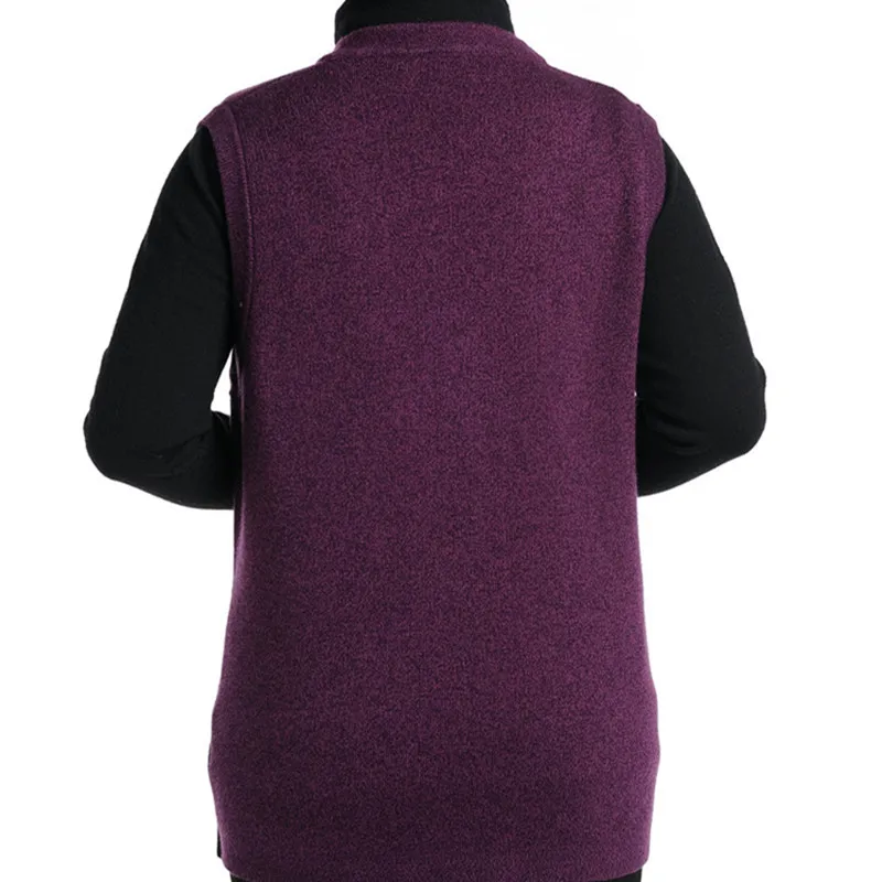 Новинка 2016 кашемировый вязаный жилет для женщин пожилого возраста на осень и