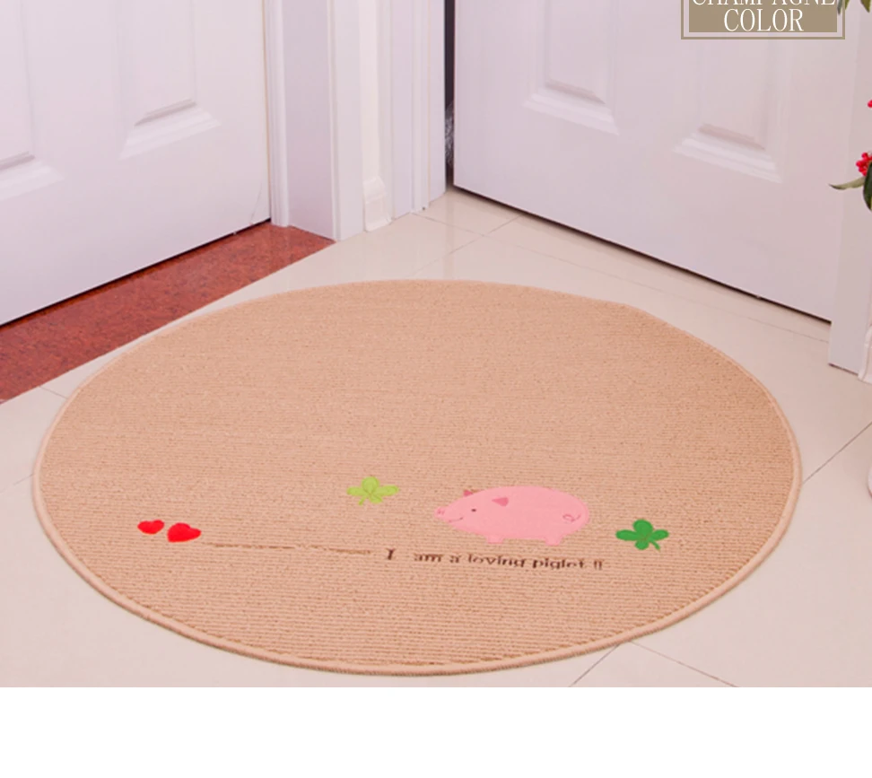 Wholesale Big Round Rugs - New Fashion Lovely Lovely Pigs Anti Slip Thick Font B Big B Font Font B