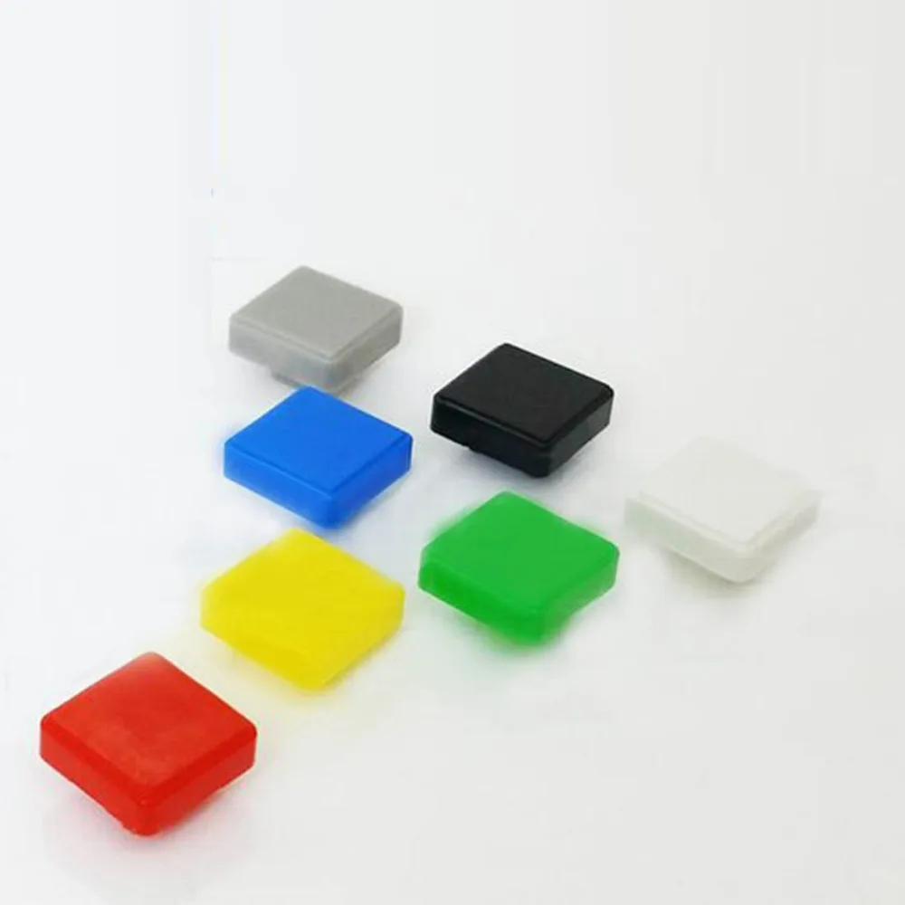 

200pcs 10*10*3mm push button switch cap square button cap for 12*12mm square tactile switches