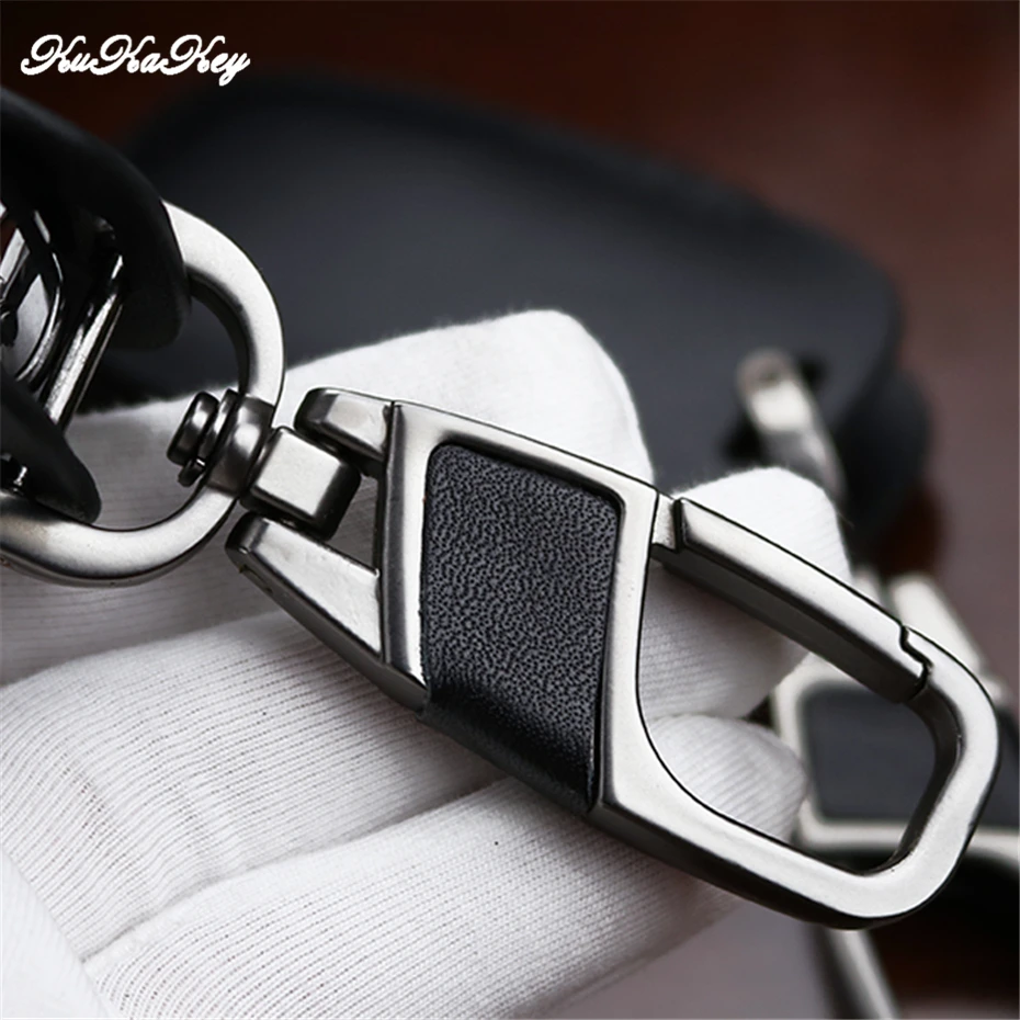 Кожаный флип чехол для Ford Ka 2017 Focus Fiesta Fusion F150|fob cover|leather key fob holderkey holder |