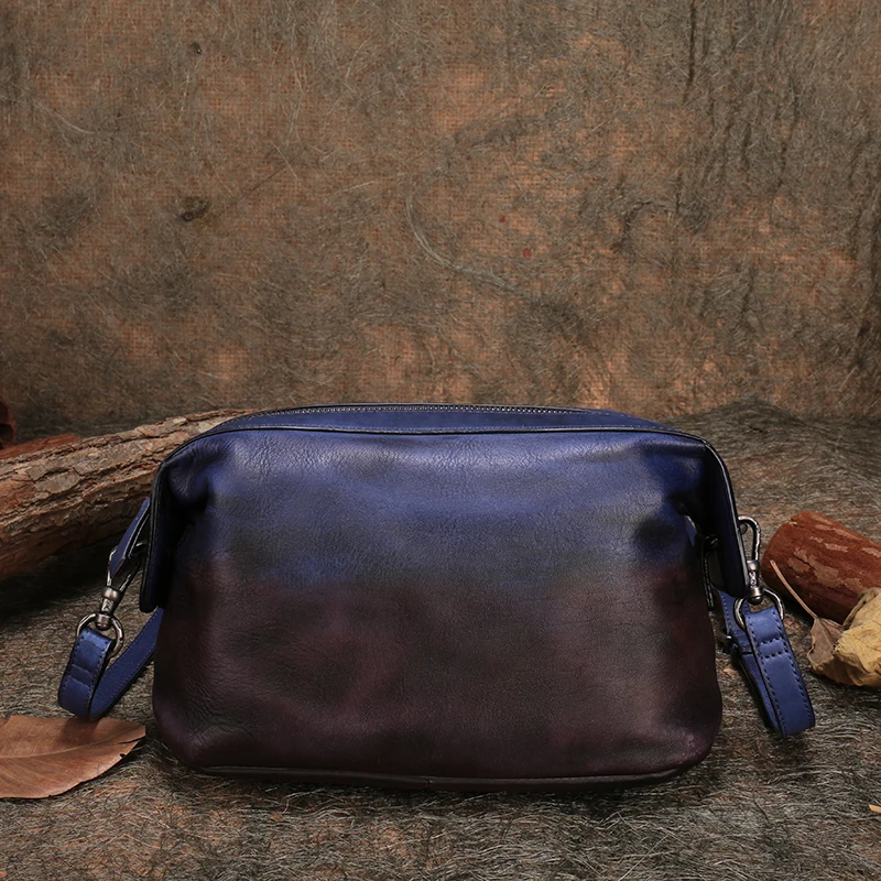 Ladies Messenger Crossbody Bags Handmade Retro Genuine Leather 2018 Latest Women Shoulder Sling Bag Cow Skin Leather Handbag summer fashion ladies cow skin leather hand bags handmade genuine leather women sling bags square messenger crossbody female bag