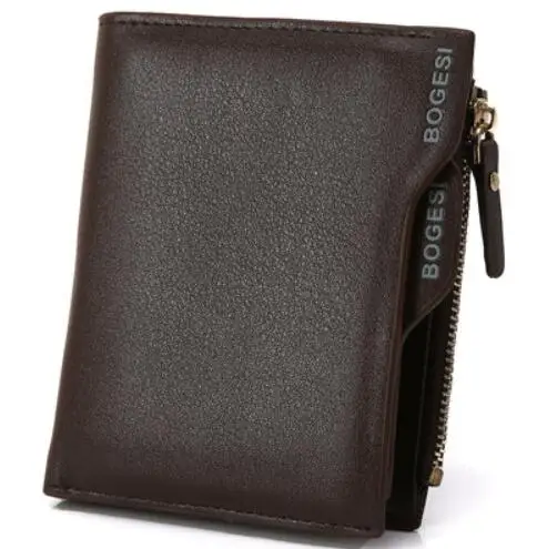 FGJLLOGJGSO мужской маленький портфель, брендовый Короткий Мужской кошелек, кожаный кошелек для монет Carteras, мужской кошелек, сумка для денег, Карманный Кошелек - Цвет: coffee