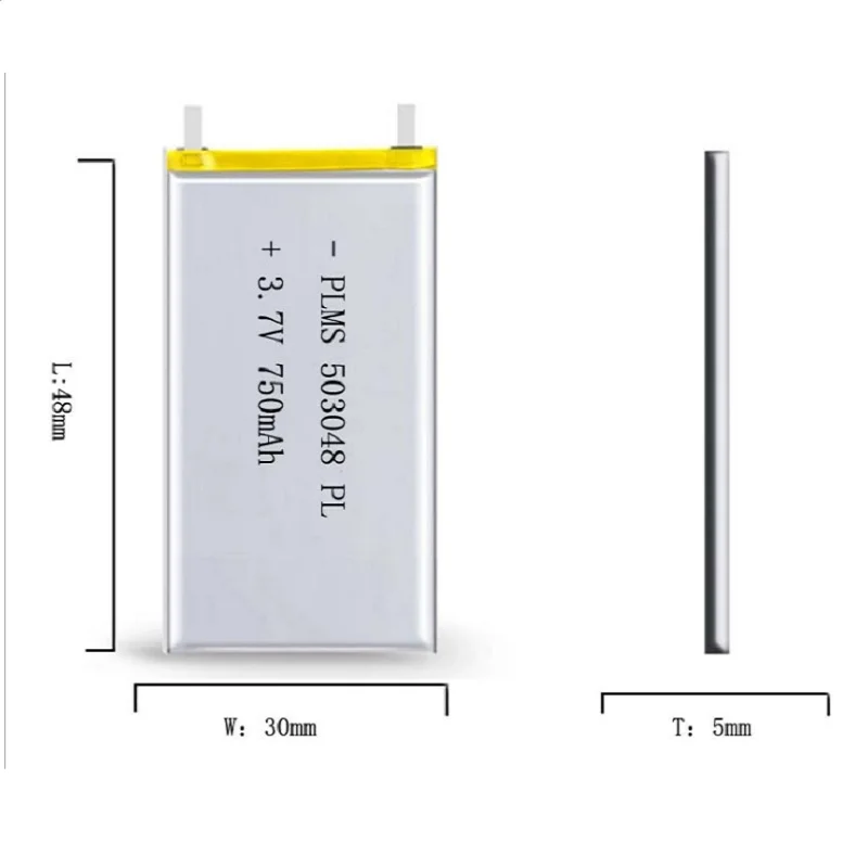 Лучшая батарея бренд 3,7 V 503048 053048 750MAH MP3 литий-полимерная MP4 Bluetooth gps Беспроводная стерео гарнитура планшет батарея