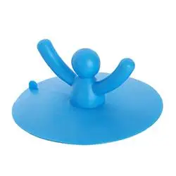 Милый злодей может подниметь водопроводную заглушку силиконовый чехол для кухни ванной ванны анти-запах канализационная крышка - Цвет: Небесно-голубой