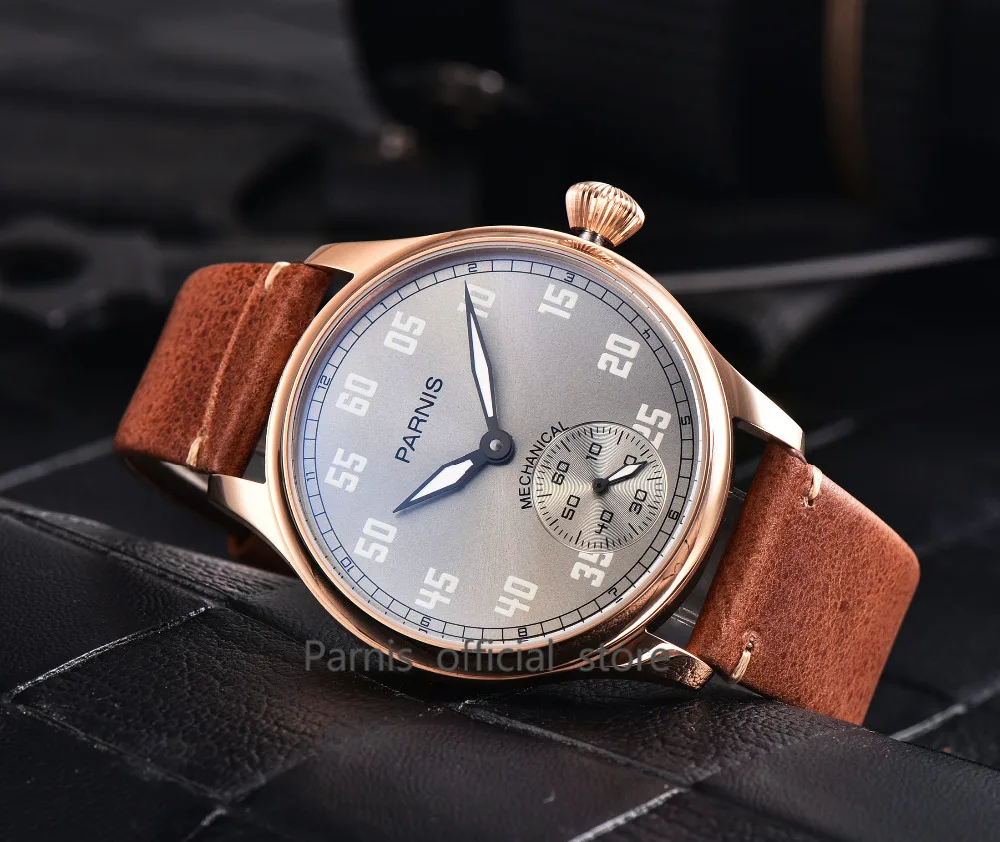 2017 Issue Brand Hand Wind Mechanical Watches 44mm Parnis Hand Winding