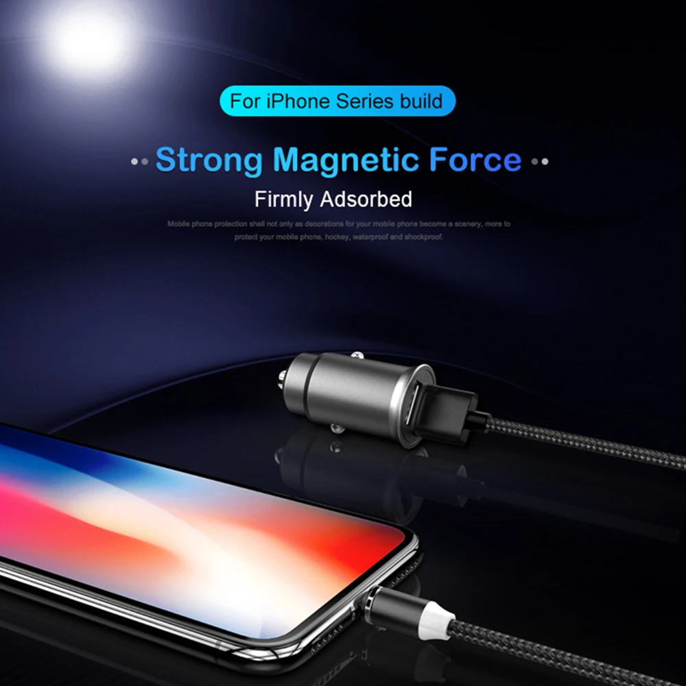 ! Магнитный светодиодный зарядный кабель ACCEZZ Micro USB для телефона Samsung S7 S6 S5 Note5 Xiaomi 4