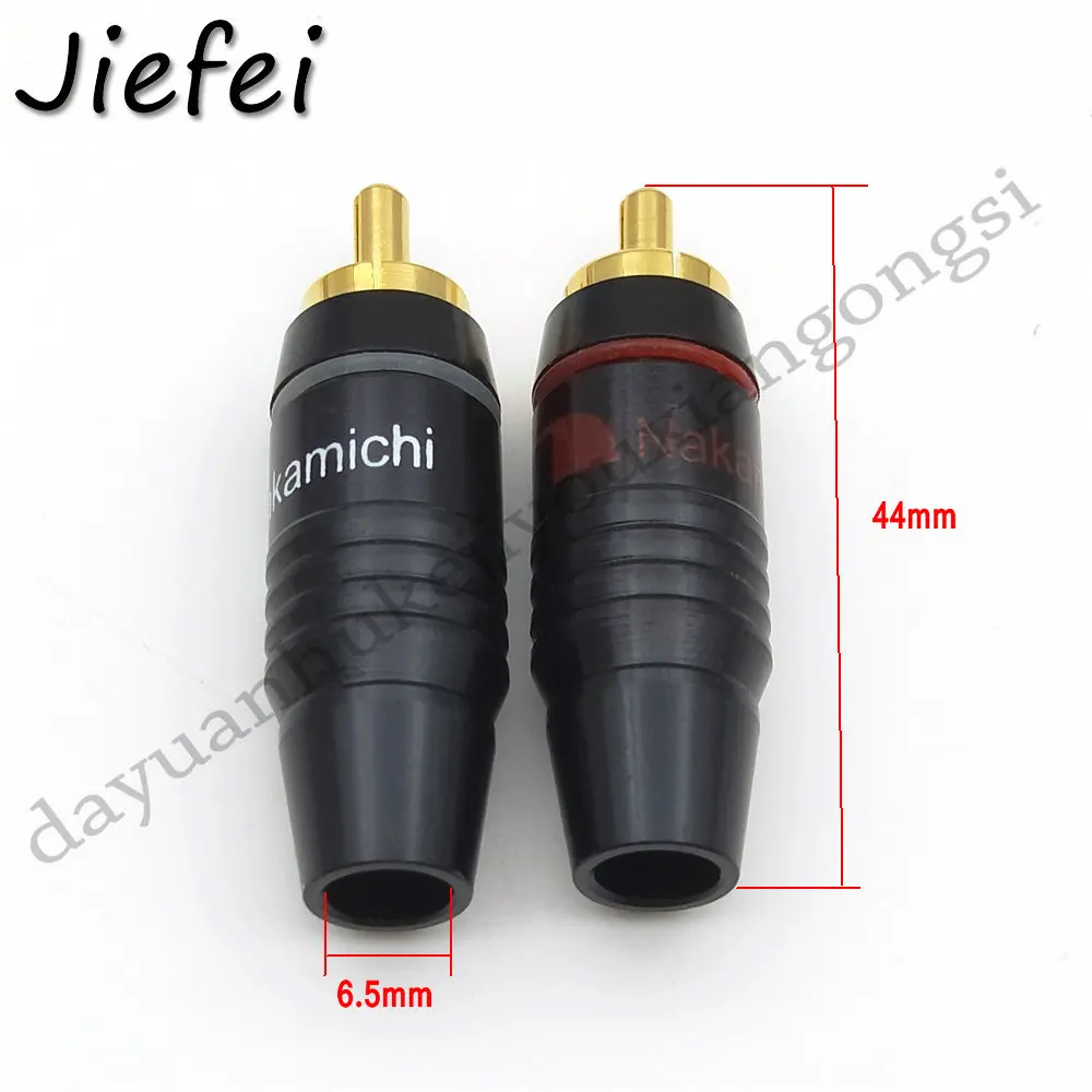 2 50 шт. черный высококачественный Hi Fi латунный 8 штекер RCA Nakamichi аудиокабель припой