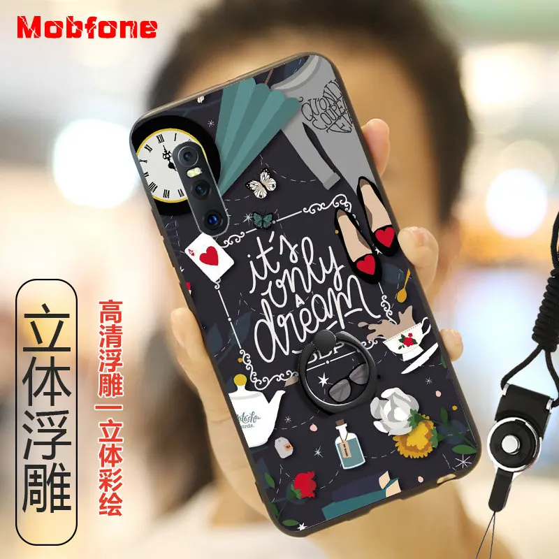 BBK Vivo X27/Y93/Y97 чехол Забавный мультяшный для телефона X27 Y93 Y97 Капа Coque +