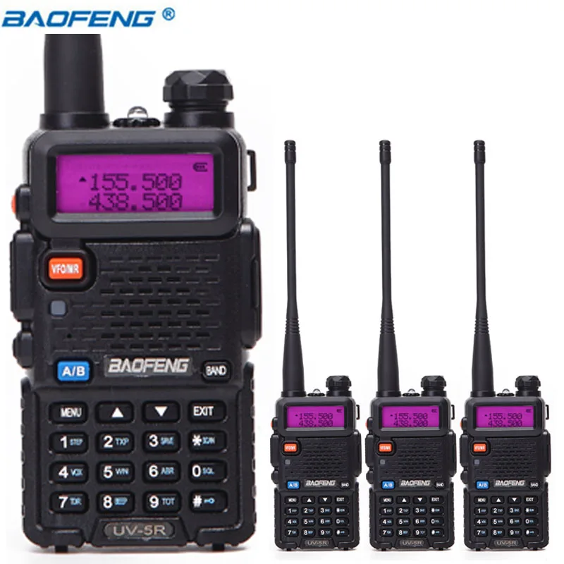 4pcs BaoFeng UV 5R Walkie Talkie VHF/UHF 136 174Mhz&400 520Mhz Dual