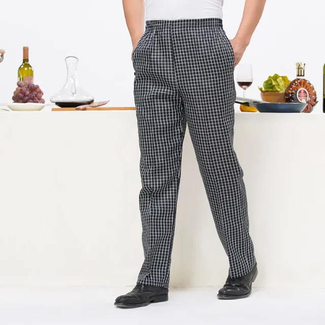 Buy Chef Trousers Food Service Checked Striped Pants