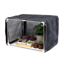 Суккулентные растения беседки бонсай цветок солнцезащитный козырек зимние палатки для выращивания ветронепроницаемые теплицы тени паруса+ пленка сохраняет тепло