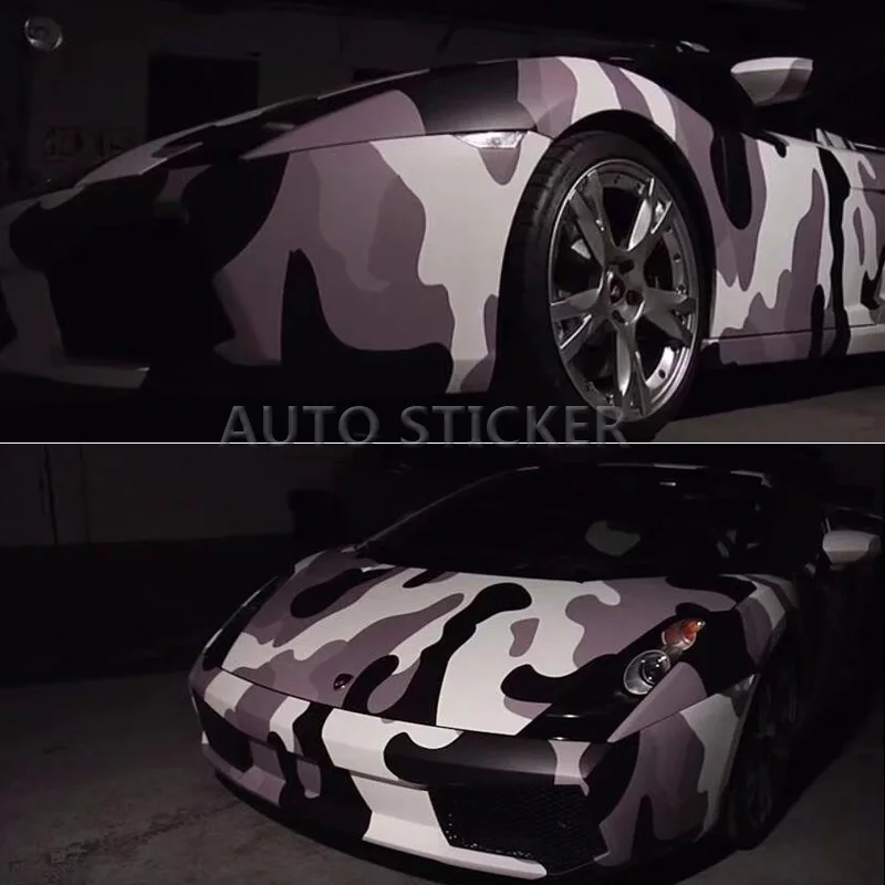 Best Offers Bruin & Wit & Zwart Camouflage Vinyl Sticker Auto Body Sticker SUV TRUCK sticker camo foile wrap sheet 1.52x5 m/10 m/15 m/20 m/30 m