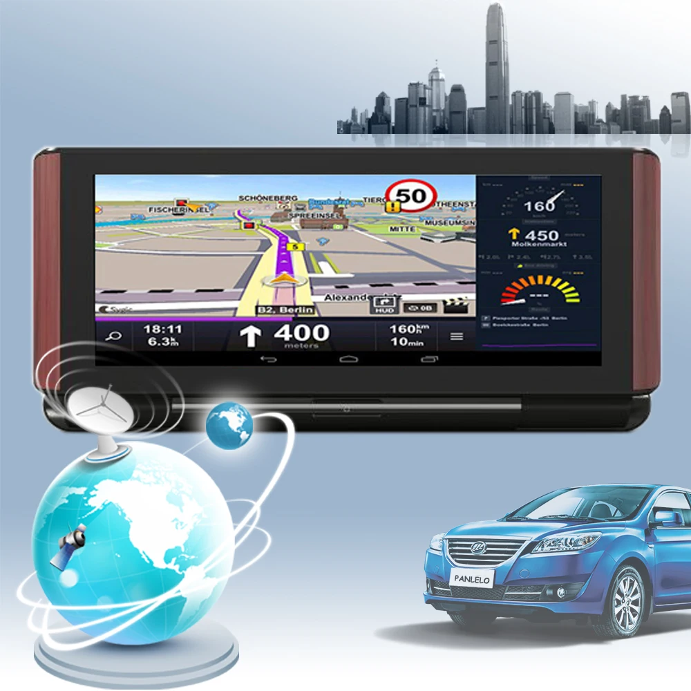 Panlelo GPS Navigation for Car 1280*480 HD 1080p Auto Navigator RAM 1GB / ROM 16GB Car Player GPS w