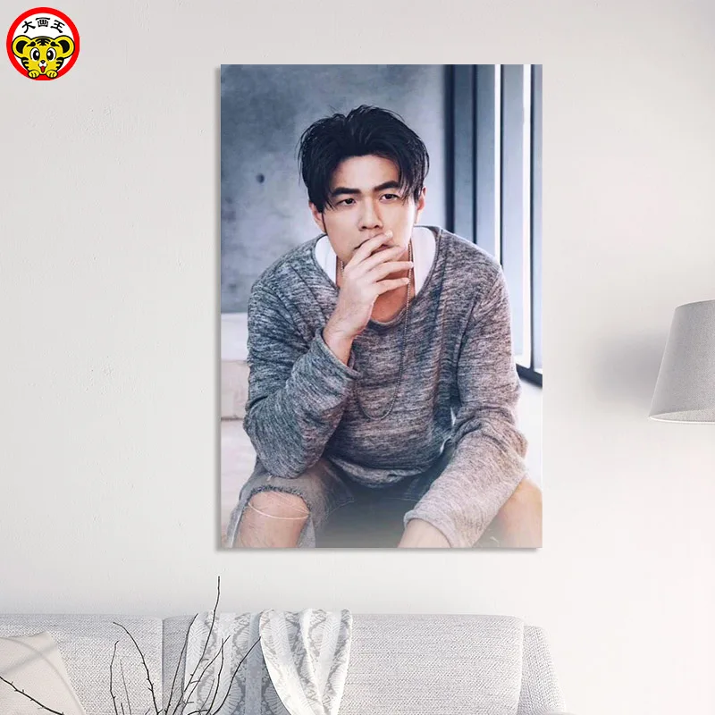 Картина по номерам художественная краска по номерам Dahua Wang DIY Цифровая живопись звезда TFboys Джексон Джей Чу се Хун парк Ji-woo Lai Guan