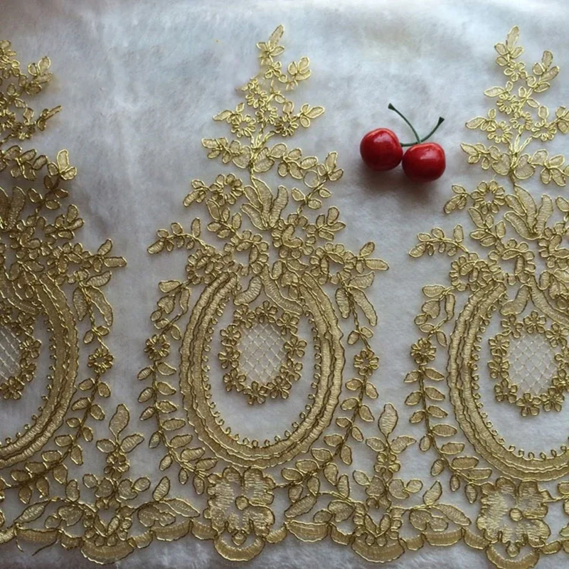 

Wedding Cording Lace Guipure Lace Trim DIY High Quality 34cm Sewing Craft Lace Fabric YYN393