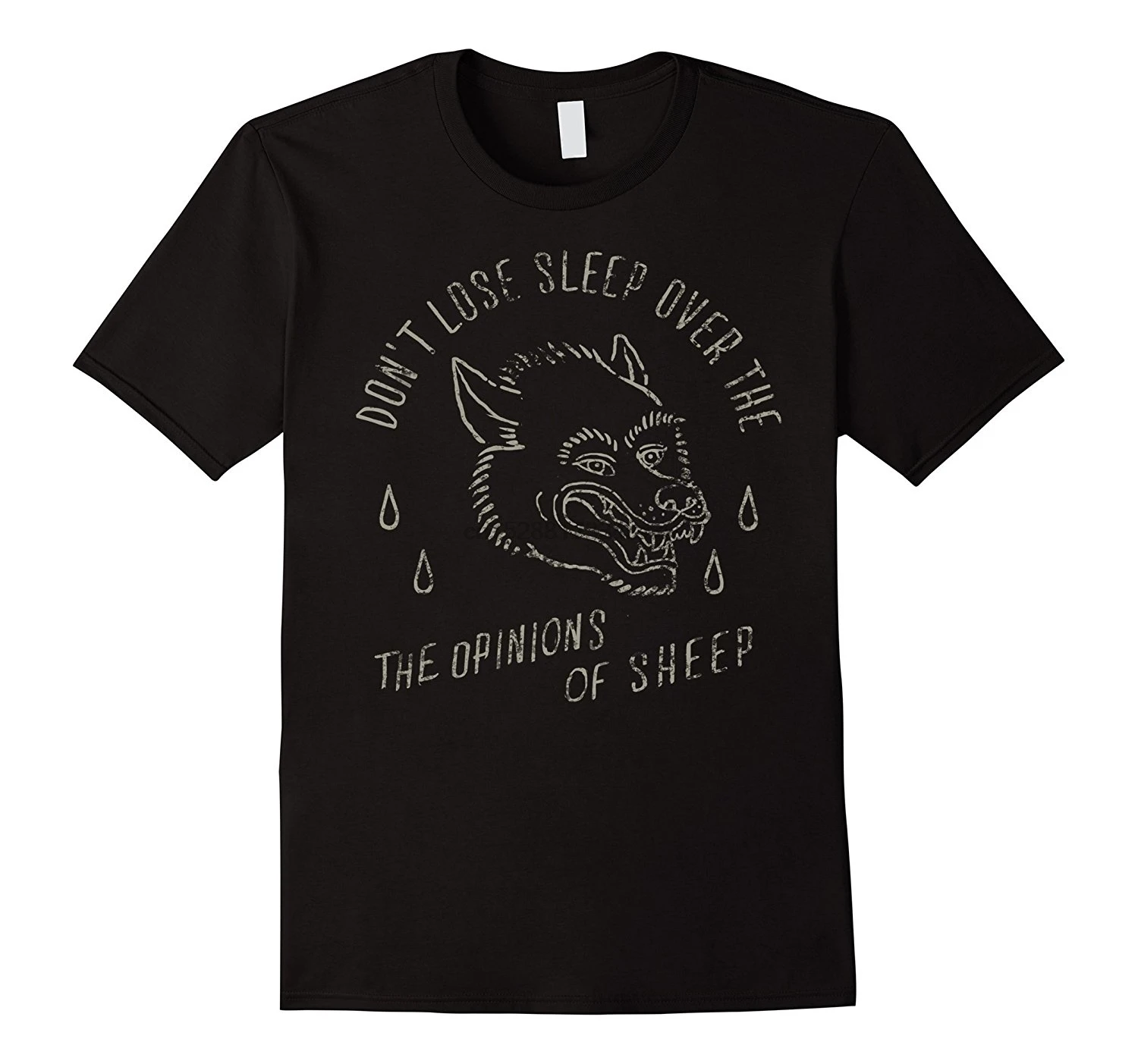 

2019 Hot sale Fashion The Opinions Of Sheep Traditional Tattoo Wolf Blood T-Shirt Tee shirt