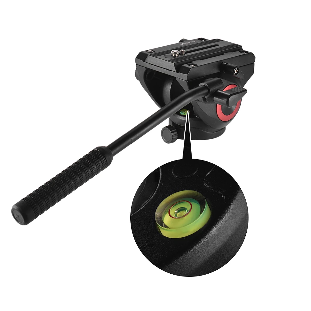 Lightweight Fluid Head Hydraulic Drag Head Three dimensional Tripod