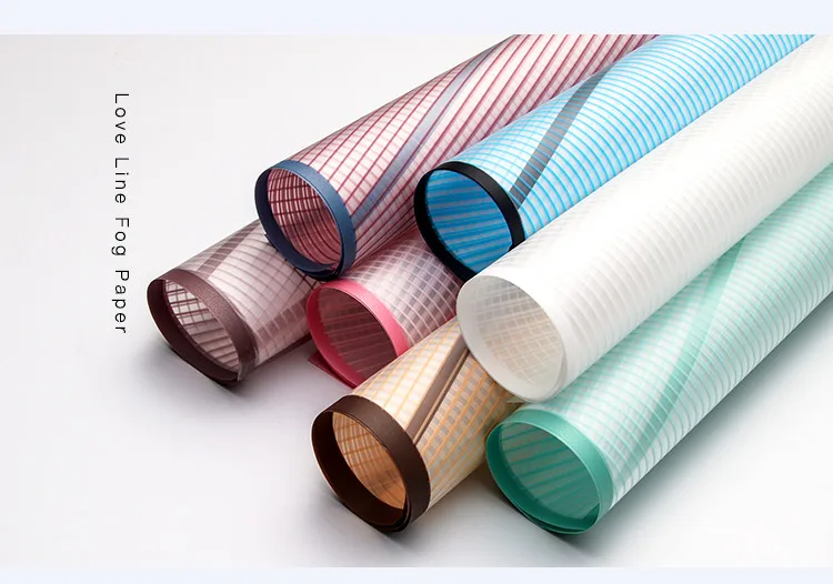 58x58 см цветочное пластиковое покрытие бумаги, Корейская Водонепроницаемая оберточная бумага для цветов