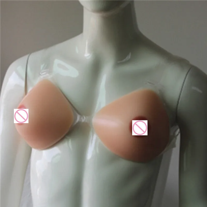 

1200g/Pair 38D 38C 40B Sexy Shemale Boobs Silicone Fake Breast Form Artificial Boobs Rubber Prosthesis Soft Realistic Breast