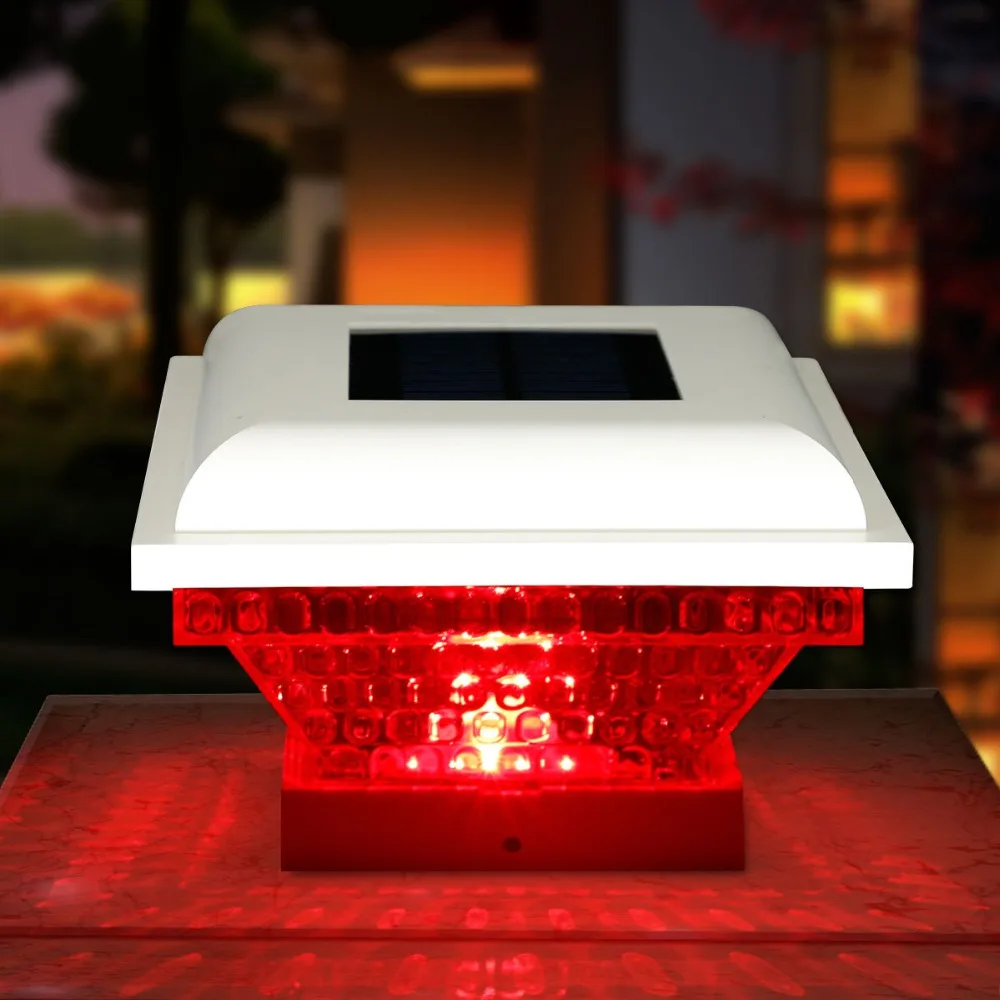 

Decorative Luz Solar Panel LED Stigma Pillar Lights Garden Outdoor Lawn Square Lamp Decorative Energy Saving Landscape Lighting