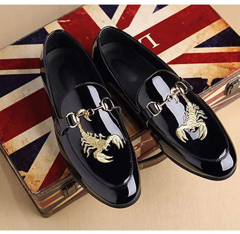 Men Casual Shoes Pu Leather Slip-On Penny Loafers Men Casual Shoes High Top Boat Shoes' Men Loafers Leather Plus Size 46 47 48   (2)