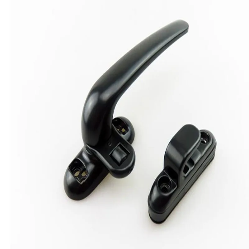 

Aluminum alloy door handle window handle latch locks Black Right / left X4