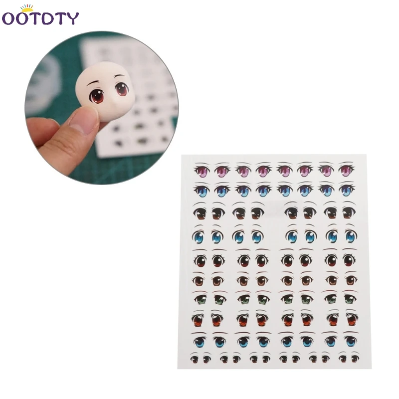 Stickers Clay Dolls Eye Doll Eyes Decals Paster Cartoon Accessories