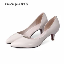 2017 Spring Classic Two Piece Thin Red Bottom High Heels 100% Leather Sexy Women Shoes Luxury Pumps Ladies Shoes Chaussure Femme