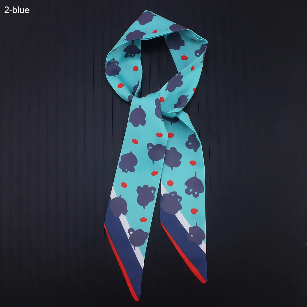 Classic Design Colorful Unique New Arrival Lady Silk Lengthen ribbons Bag Scarf Long Ribbon Hair Bandeaus Choker Neck Decoration