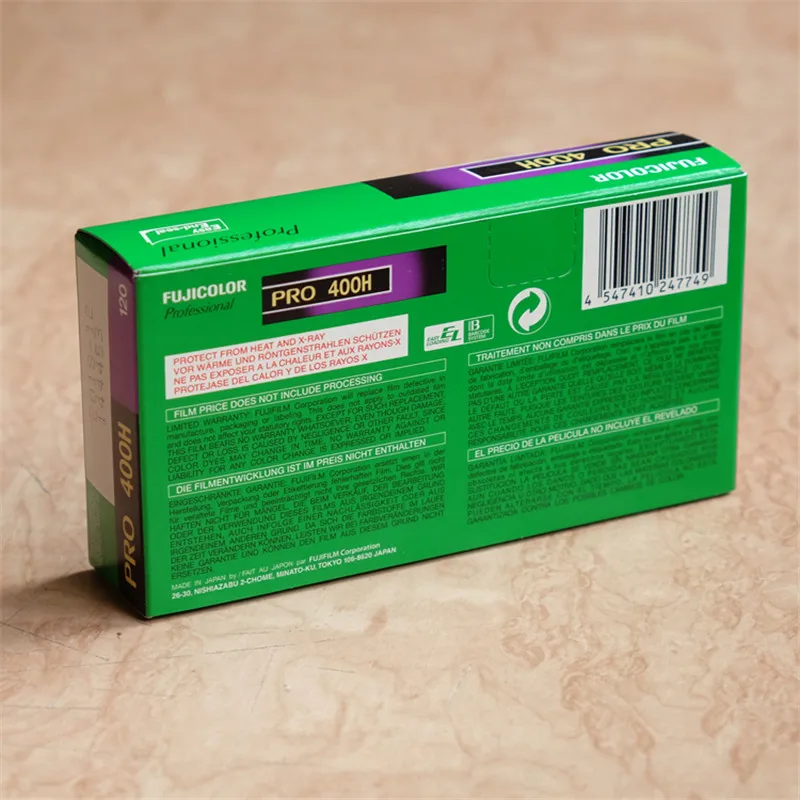 Fujifilm Fuji color PRO 400H ISO 400 120 цветная отрицательная пленка, 5 рулонов/упаковка