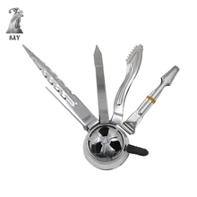 SY 1 шт. металлический уголь для кальяна щипцы пинцет и 1 шт. металлический держатель угля для кальяна для Sheesha Chicha Narguile аксессуары