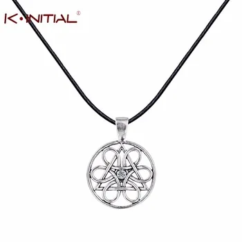 Kinitial 1Pcs Wheel of Life Necklaces & Pendants Vintage Statement Silver Slavic Pendant Collier Fashion Women Necklace Jewelry