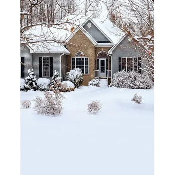 

LIFE MAGIC BOX Photography Backdrops For Photo Studio Snow House Photography Decoration Background S-2466