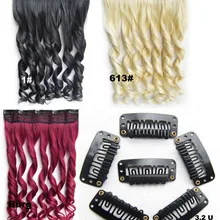 10 пакетов/лот волос клип парик зажим для волос 32 мм GS-888