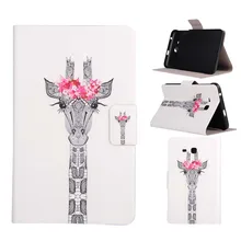 Тонкий чехол-книжка из искусственной кожи с принтом для samsung Galaxy Tab 3 Lite 7,0 T110 T111 T113 T116