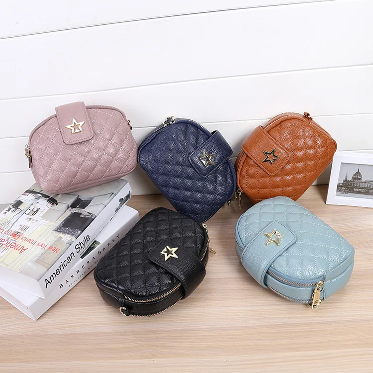 Women genuine leather messenger bag 11