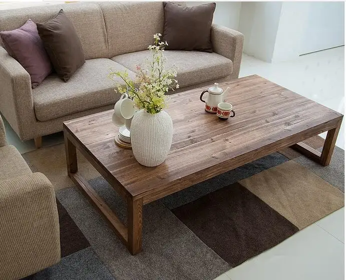 Antique Rustic Vintage Pine Coffee Center Table Wooden Living Room Furniture Tea Table Rectangle Industrial Cocktail Table Wood Antique Rustic Vintage Pine Coffee Center Table Wooden Living Room Furniture Tea Table Rectangle Industrial Cocktail Table Wood