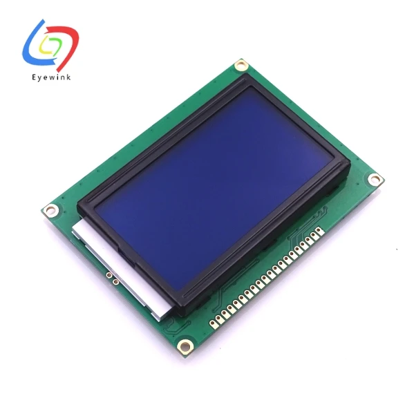 

EYEWINK 128*64 DOTS LCD module 5V blue screen 12864 LCD with backlight ST7920 Parallel port LCD12864