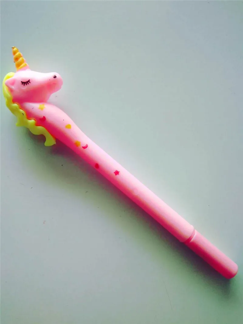 0,38/0,5 мм креативный Единорог Фламинго гелевая ручка подпись ручка Escolar Papelaria для офиса школы канцелярские принадлежности подарок - Цвет: A-pink