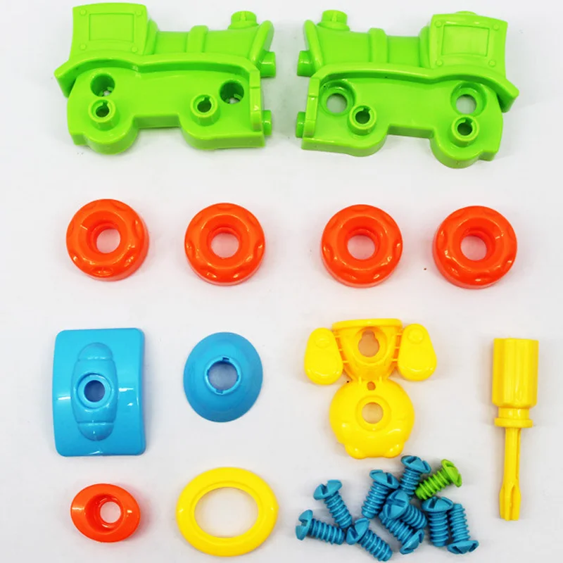 Раннее Обучение Образование DIY Винт Гайка Группа установлен пластик 3d головоломка разборка мотоцикл детские игрушки для детей игрушки
