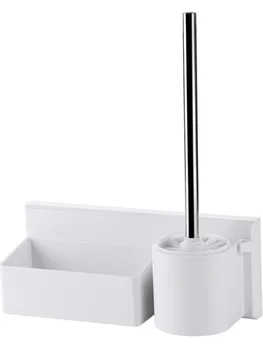 

Free Punching Sticky Storage Rack Bathroom Toilet Brushing Storage Shelves Bathroom Shower Cleaning Supplies Storage Rack