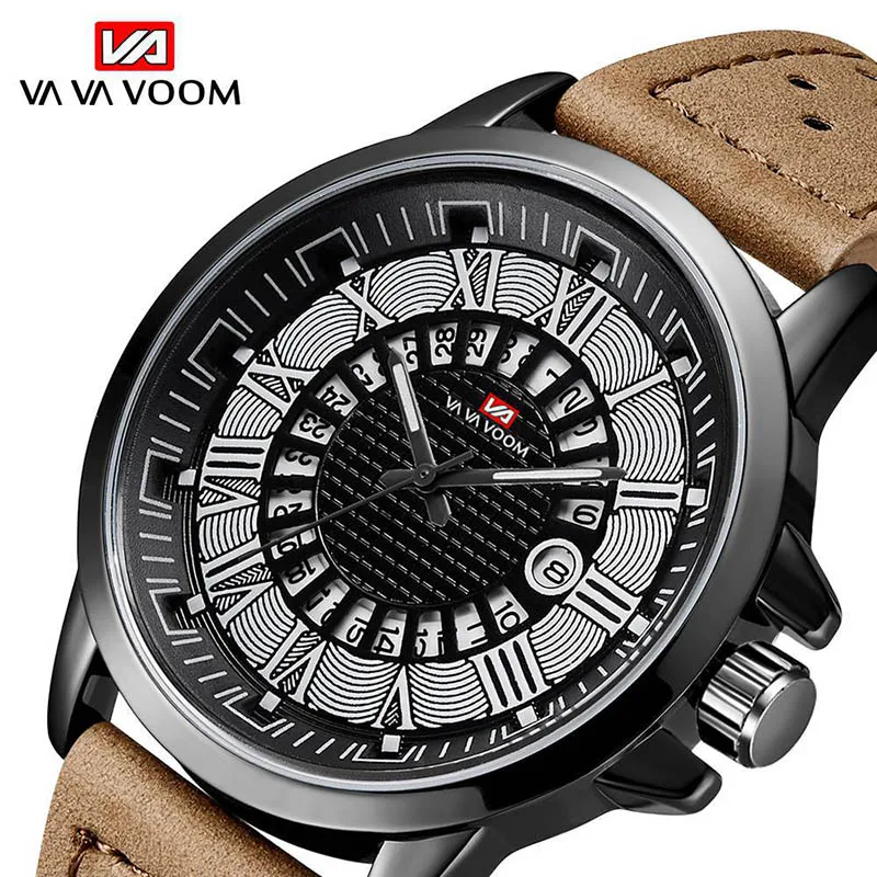 

Hannah Martin Men Watches Quartz New Calendar Casual Sports Wrist Watches Roman Dial Business Relogio Masculino Fashion Trends