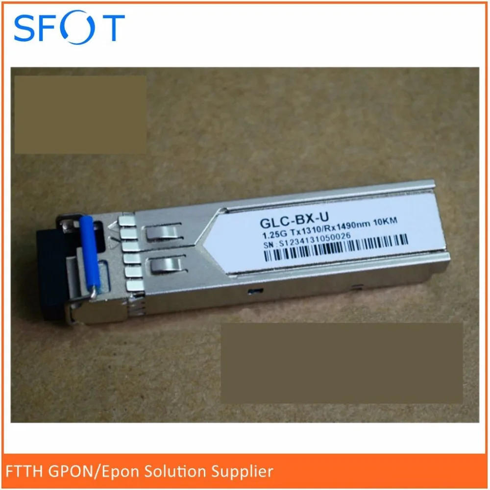 Compatibe SFP-GLC-BX-U, 1.25 г, t * 1310nm/r * 1490nm, 10 км, использовать с SFP-GLC-BX-D, SFP модуль