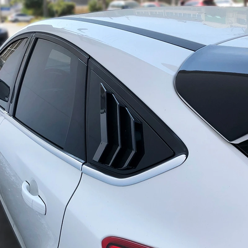 Натуральная Pcmos задний четверти Панель боковые окна жалюзи вентиляционное отверстие отделка Подходит для Ford Focus 2012- хэтчбек 4D укладки Молдинги 2 шт./компл